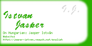 istvan jasper business card